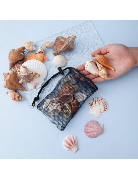 5 Bolsas de Malla Coloridas con Cierre Nylon 15x10 cm 5 Bolsas de Malla Coloridas con Cierre Nylon 15x10 cm