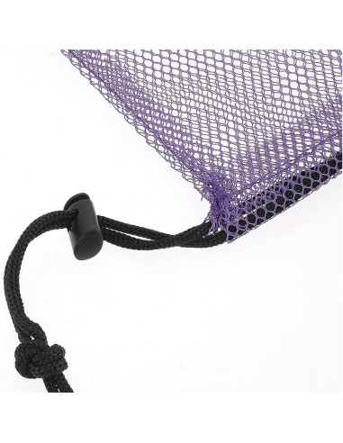 5 Bolsas de Malla Coloridas con Cierre Nylon 15x10 cm