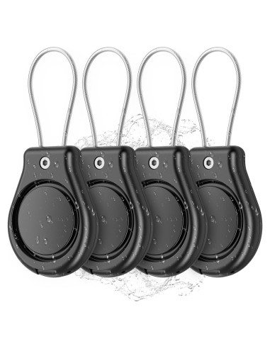 Paquete de 4 Fundas Impermeables Geyrut para Apple AirTag