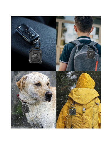 Funda Impermeable IP68 DEERLET para Airtag 2 Paquete
