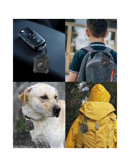 Funda Impermeable IP68 DEERLET para Airtag 2 Paquete