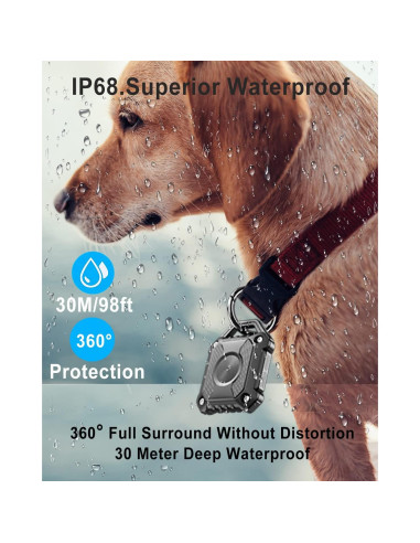 Funda Impermeable IP68 DEERLET para Airtag 2 Paquete