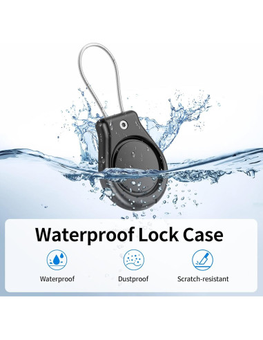 Paquete de 4 Fundas Impermeables Geyrut para Apple AirTag