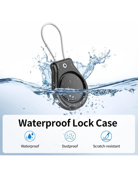 Paquete de 4 Fundas Impermeables Geyrut para Apple AirTag