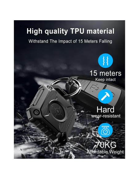 Funda Impermeable IP68 DEERLET para Airtag 2 Paquete