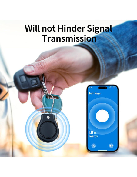 Paquete de 4 Fundas Impermeables Geyrut para Apple AirTag