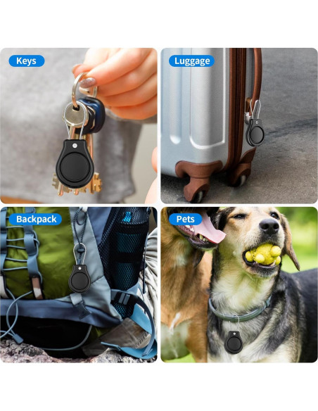 Paquete de 4 Fundas Impermeables Geyrut para Apple AirTag