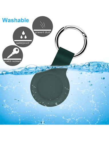 Funda Protectora de Silicona Ultra-Verde para AirTags Apple