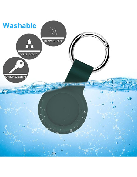 Funda Protectora de Silicona Ultra-Verde para AirTags Apple