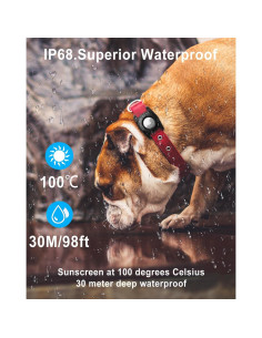 Soporte para Collar de Perro Air Tag DEERLET Impermeable IP68 2