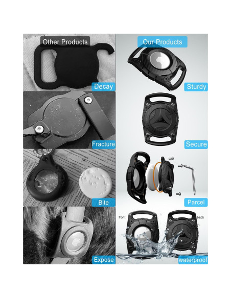 Soporte para Collar de Perro Air Tag DEERLET Impermeable IP68
