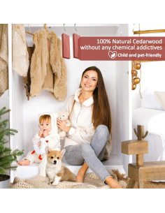 Bloques de Cedro para Almacenamiento de Ropa 56 Pcs - Woodever 2
