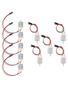 10 Motores DC Mini Tipo 130 QCCAN 1.5V a 6V para Proyectos