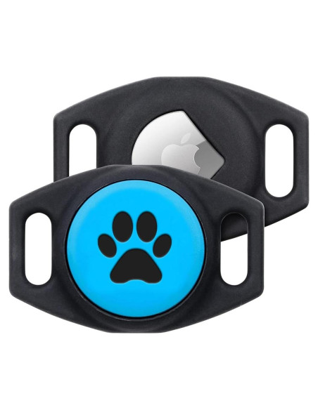 Soporte para Collar de Perro GoTags AirTag Personalizado Azul