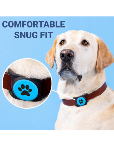 Soporte para Collar de Perro GoTags AirTag Personalizado Azul