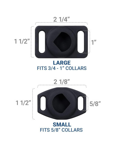 Soporte para Collar de Perro GoTags AirTag Personalizado Azul