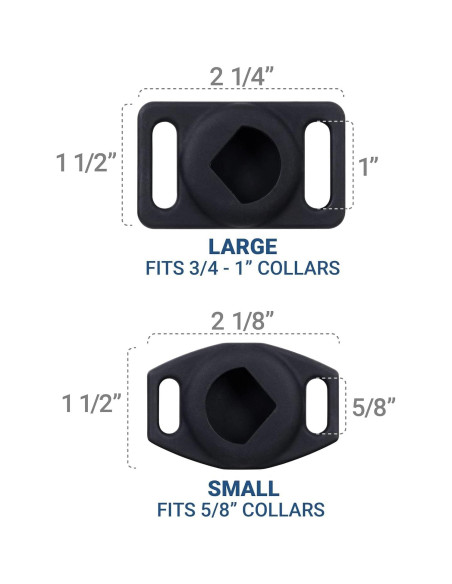 Soporte para Collar de Perro GoTags AirTag Personalizado Azul