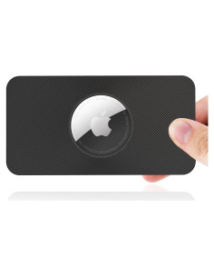 Soporte de billetera para AirTag SEVROK - 2 unidades negro