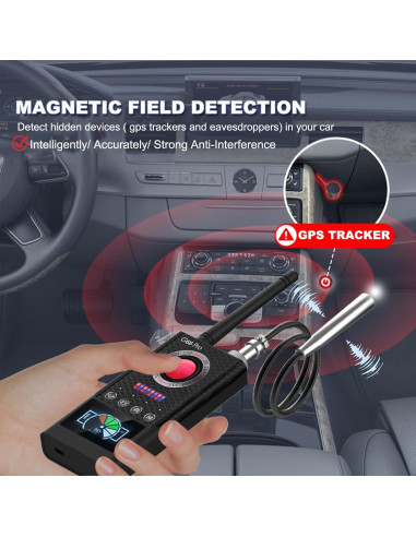 Detector de Cámara Oculta JAXTIN G66 Pro - Escaneo AI, LED