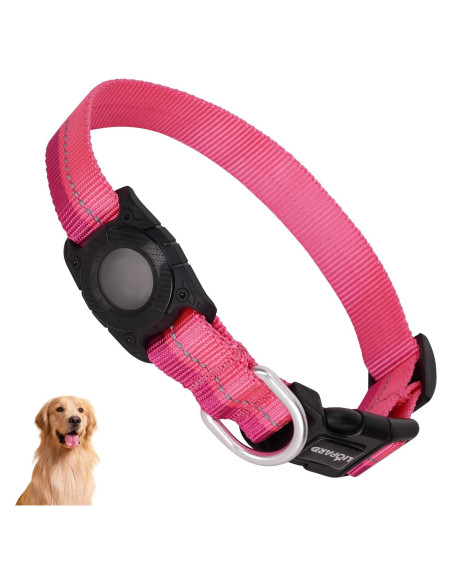Collar para Perros AIRTAG LIOPARD Rosa S Impermeable IP68