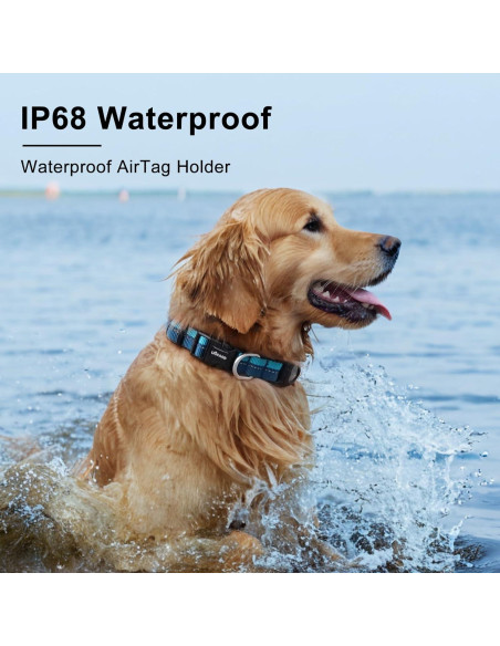 Collar para Perros AIRTAG LIOPARD Rosa S Impermeable IP68