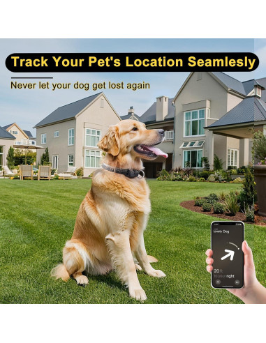 Collar para Perros AIRTAG LIOPARD Rosa S Impermeable IP68