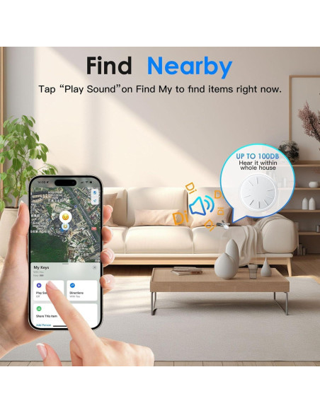 Etiquetas de Seguimiento HONGTOP - 3 PCS, Impermeables, Bluetooth