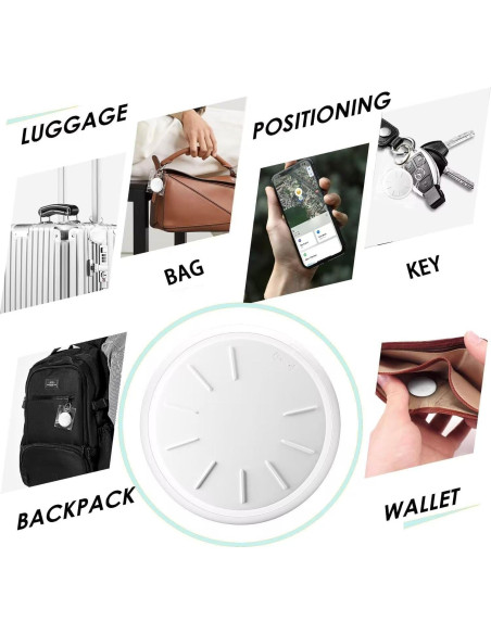 Etiquetas de Seguimiento HONGTOP - 3 PCS, Impermeables, Bluetooth