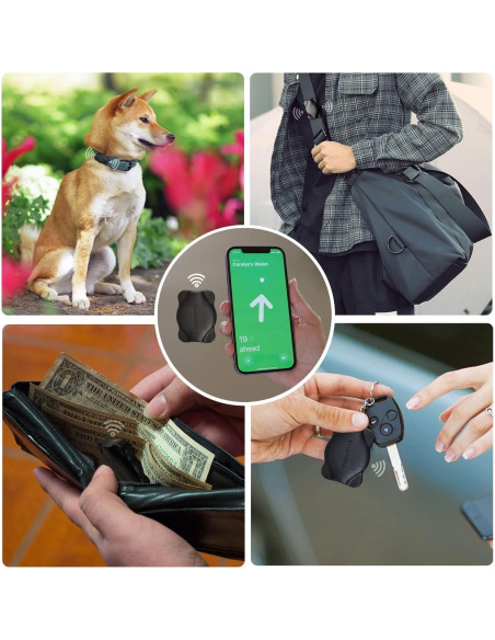 Soporte para Apple AirTag con Collar Ajustable para Mascotas