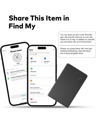 Tarjeta de Seguimiento GPS Bluetooth HomeLead - Carga Inalámbrica