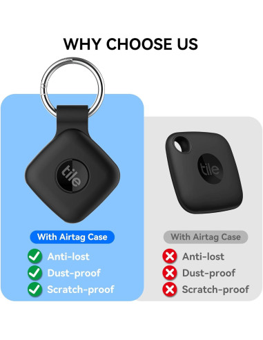 Funda de Silicona SkyArmor para Tile Mate 2024 - 2 Paquetes