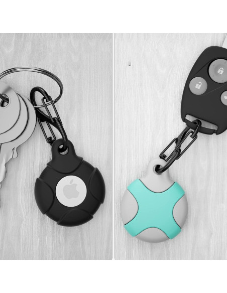 Paquete de 4 fundas de silicona Meokkaebi para AirTag 2021