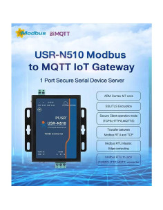 Gateway Modbus a MQTT USR-N510 1 Puerto RS485 Ethernet 2