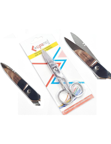 Tijeras Eléctricas Cynamed 133 mm Acero Inoxidable Multiusos