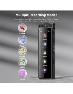 Grabadora de Voz Digital Innioasis R1 136GB Bluetooth 2