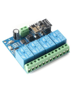 Módulo Relé WiFi 4 Canales 12V JESSINIE Control Remoto