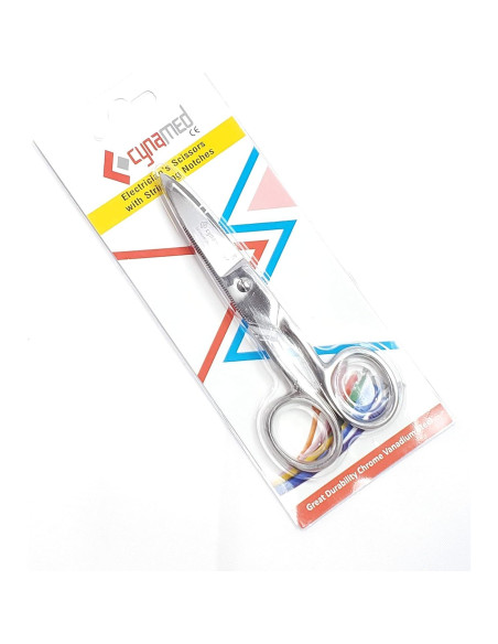 Tijeras Eléctricas Cynamed 133 mm Acero Inoxidable Multiusos