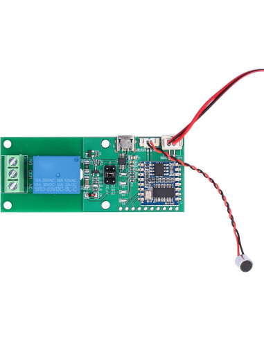 Módulo de Control de Voz Eujgoov 80 Comandos 3.6-30V DC