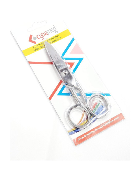 Tijeras Eléctricas Cynamed 133 mm Acero Inoxidable Multiusos