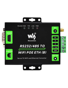 Servidor Serial Industrial Waveshare RS232/485 a WiFi y Ethernet