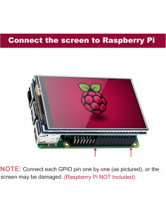Pantalla Táctil TFT LCD 3.5" SuziePi 480x320 para Raspberry Pi 2