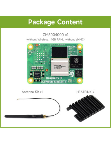 Módulo de Cómputo Raspberry Pi 5 Waveshare CM5004000 4GB RAM