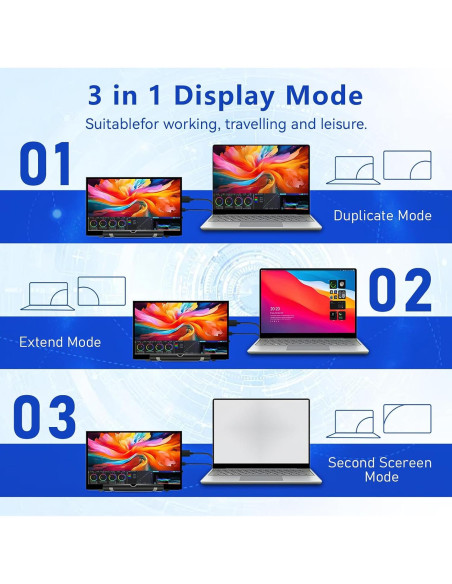 Monitor LCD 7" HAMTYSAN HDMI 800x480 para Raspberry Pi