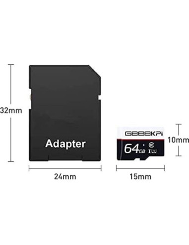 Tarjeta de Memoria GeeekPi 64GB RPI OS con Lector