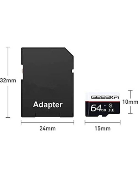 Tarjeta de Memoria GeeekPi 64GB RPI OS con Lector