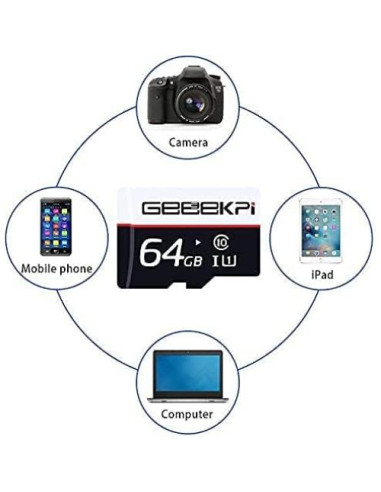 Tarjeta de Memoria GeeekPi 64GB RPI OS con Lector