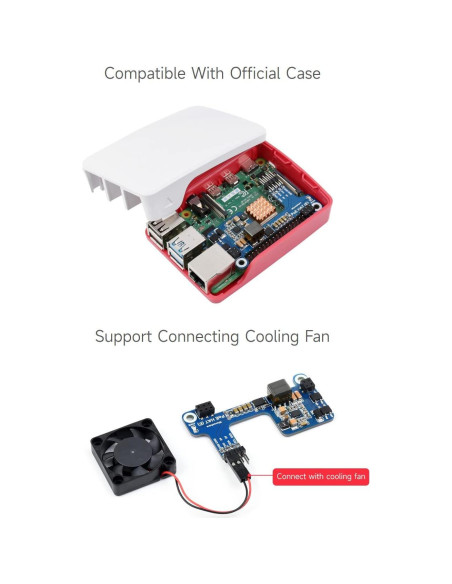 Waveshare PoE HAT (E) para Raspberry Pi 3B+/4B 802.3af