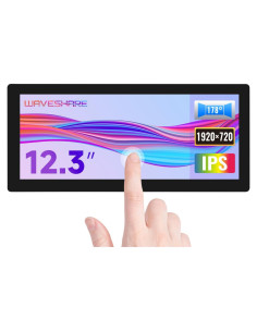 Pantalla LCD Táctil 12.3" Waveshare 1920x720 HDMI