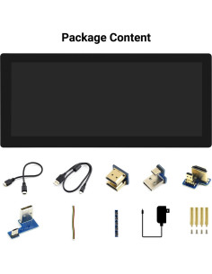 Pantalla LCD Táctil 12.3" Waveshare 1920x720 HDMI 2