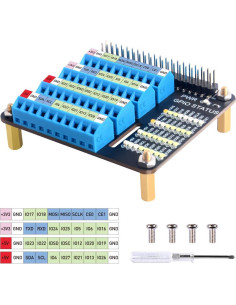Bloque de Terminal de Tornillo GPIO GeeekPi para Raspberry Pi 2